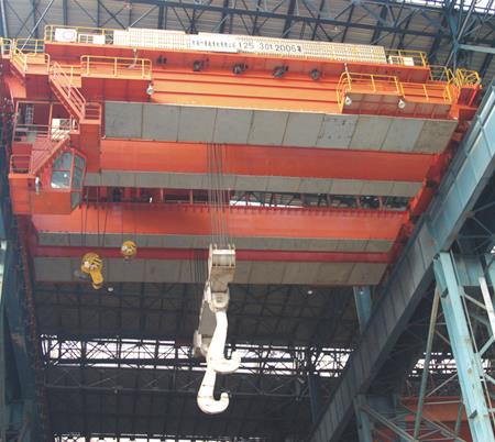 เครนหล่อลื่น Double Crane ขนาดใหญ่สำหรับระดับ Casting Iron Casting