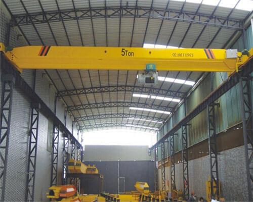 เครนโทนเหนือศีรษะ 5 ตันที่มีไฟฟ้า Hoist.jpg 5 Ton Single Girder Overhead Crane with Electric Hoist.jpg