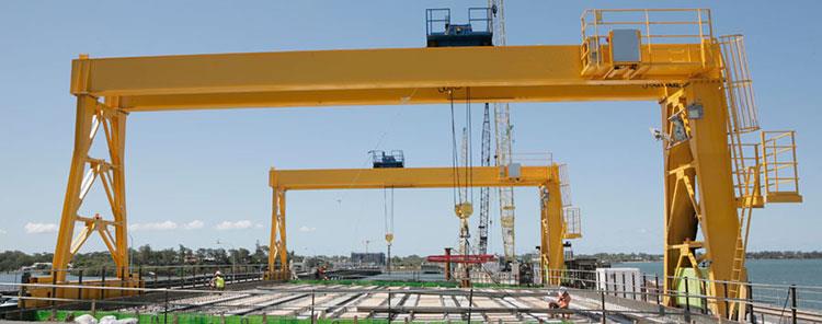 dBox ประเภทรถคู่ Girder รถเข็นไฟฟ้า Gantry Crane, 10T, 20T, 50T, กับ CE, SGS, ISO ได้รับการรับรอง Box Type Double Girder Electric Trolley Gantry Crane,10T,20T,50T,with CE,SGS,ISO Certified